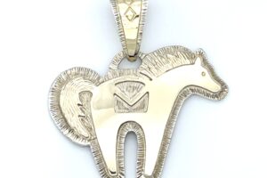 Horse Pendant with 14k Gold