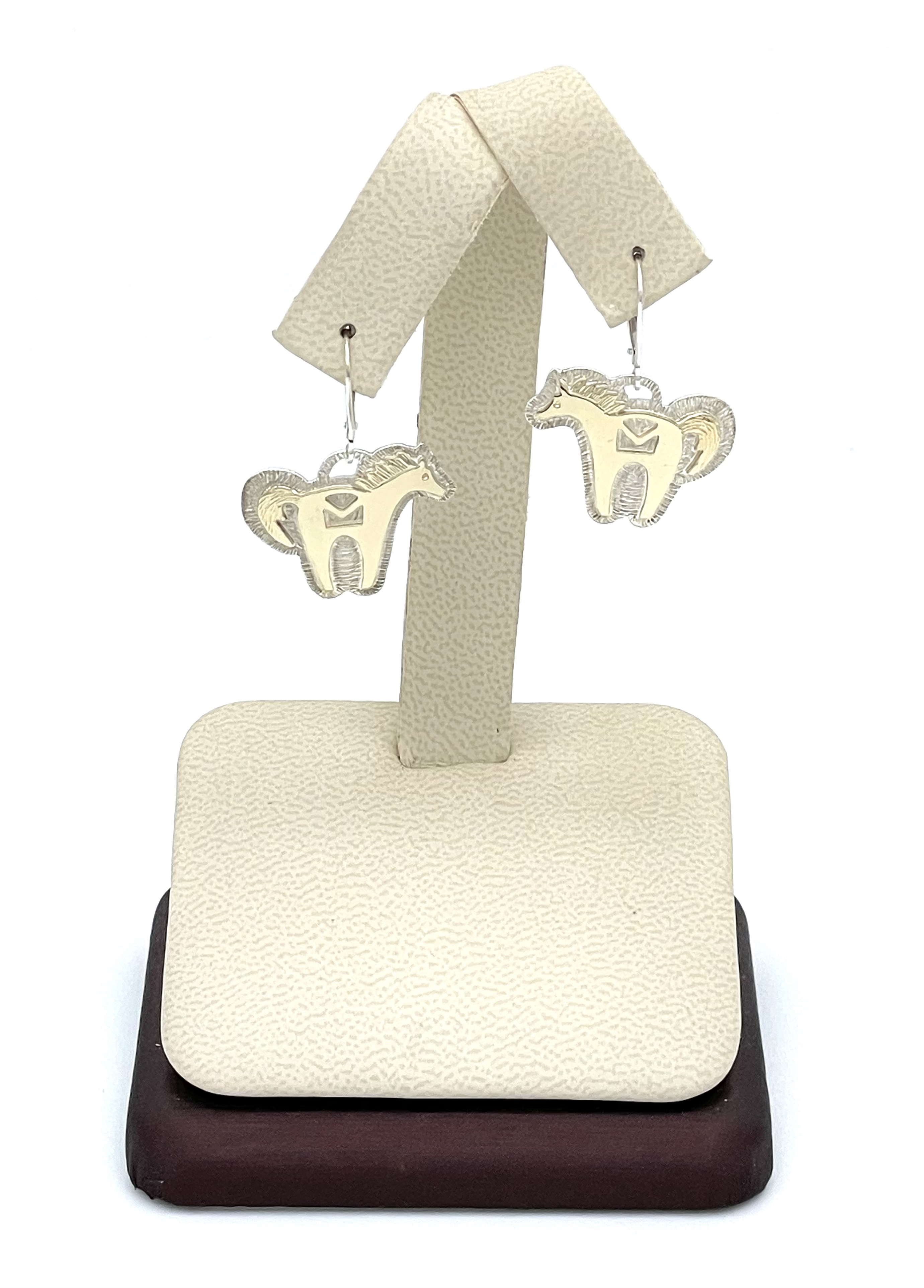 Horse Earrings with 14k Gold