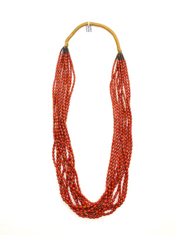 Red Coral 10 Strand Necklace - Image 2